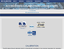 Tablet Screenshot of calibrationservice.com